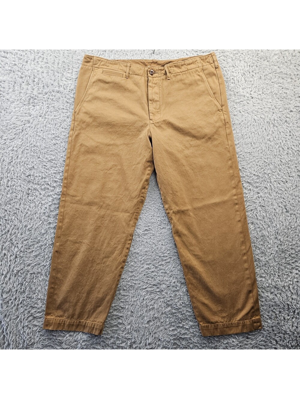 Wallace & Barnes Officer Chino Pants Men 38x32 (Fits 38x30) #AZ698 Brown